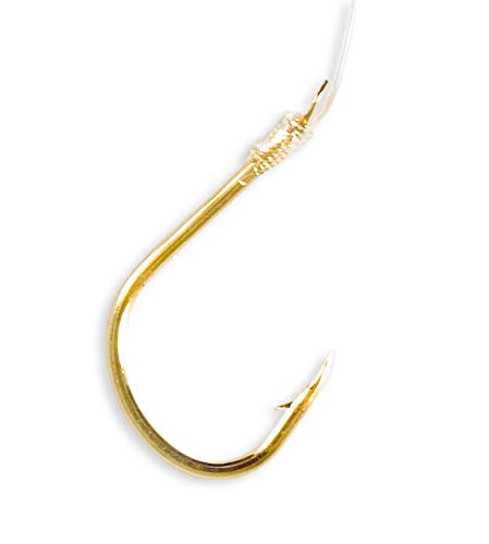 Linea Effe Gold Hooks amo 6 ami legati fluorocarbon 1,50 m 10 pezzi