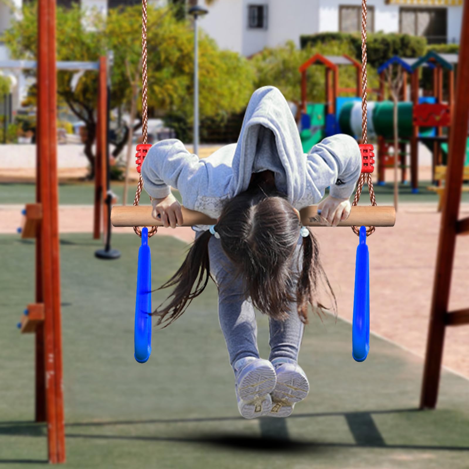 PELLOR Altalena Trapezio Altalena Bambini Blu 160 kg