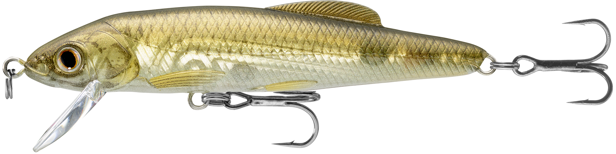 Livetarget Minnow Jerkbait esca 2 1/2" 134 Silver Pearl affondante