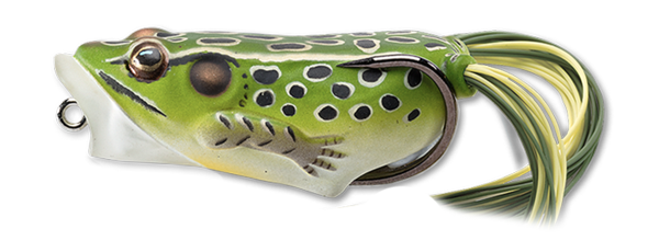 Livetarget Frog Popper rana 2" 3/8 oz Green Yellow superficie
