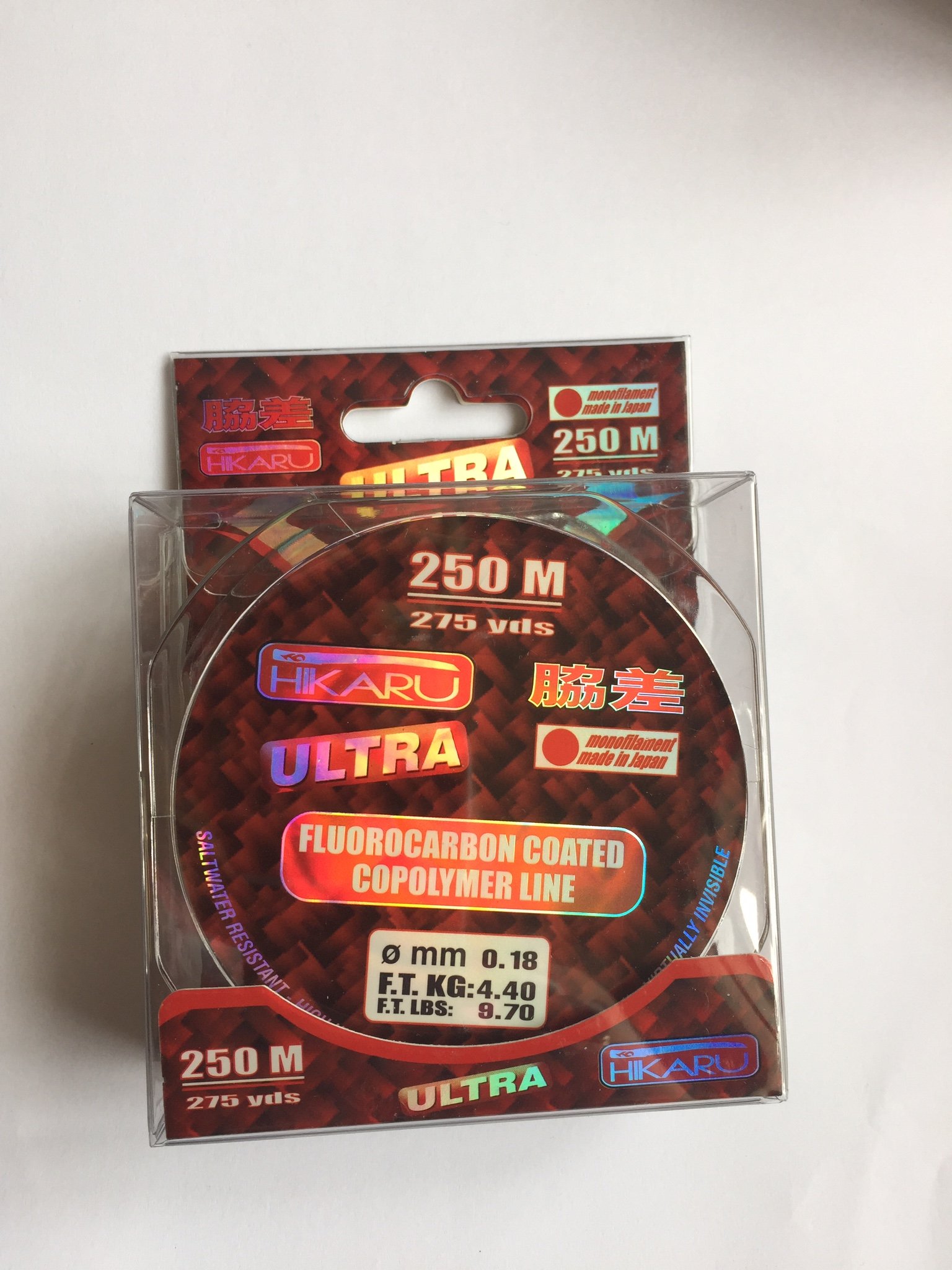 Linea Effe Hikaru Monofilo 0,18mm 250m Fluorocarbon