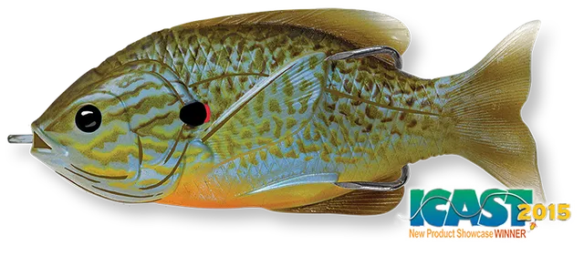 Livetarget Hollow Body Sunfish 3" frog Olive Bluegill
