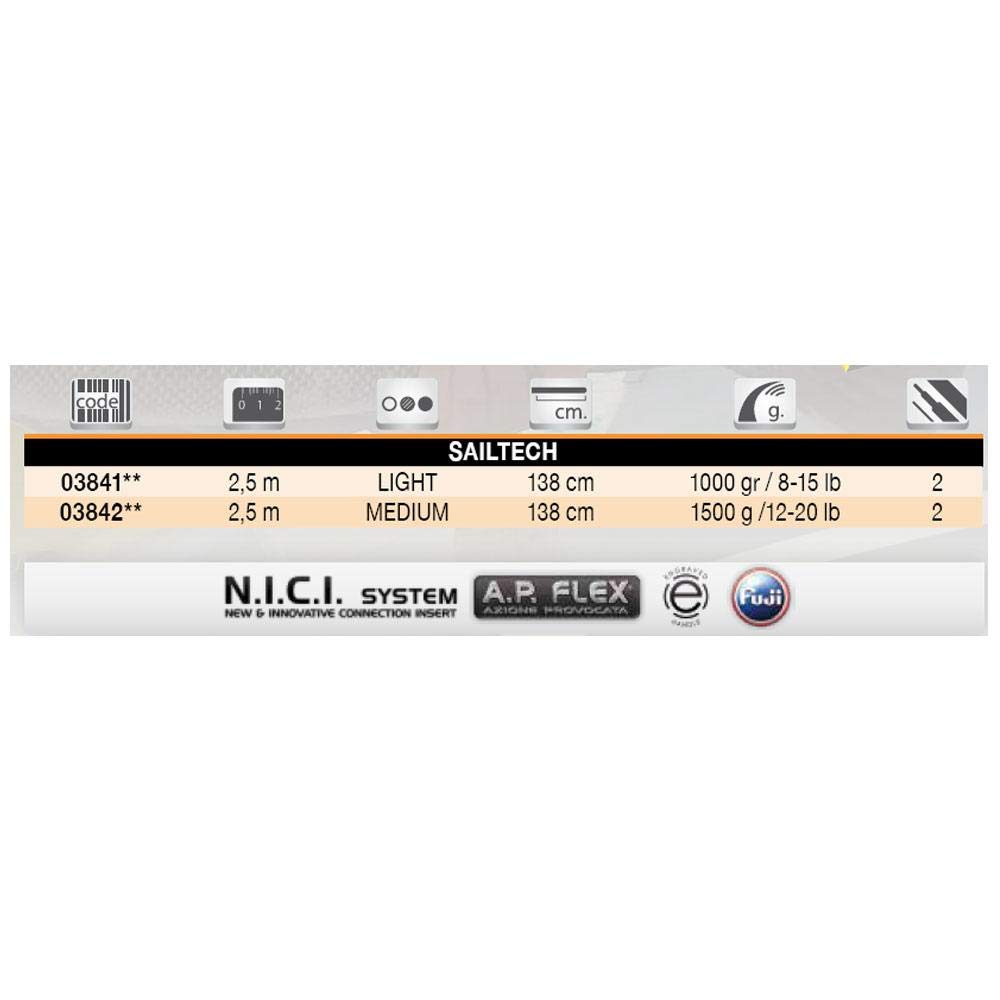 Tubertini Giudecca 2 Sailtech 2,50 m canna barca 1000 g