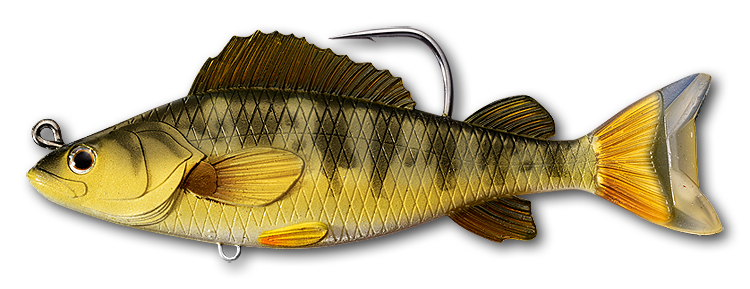 Livetarget Yellow Perch Swimbait 4,5" Yellow Green