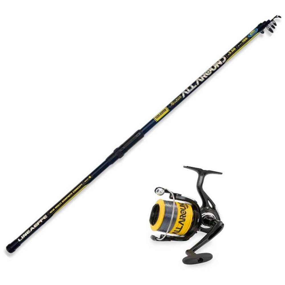 Lineaeffe All Around Combo canna pesca + kit pronto uso vetroresina