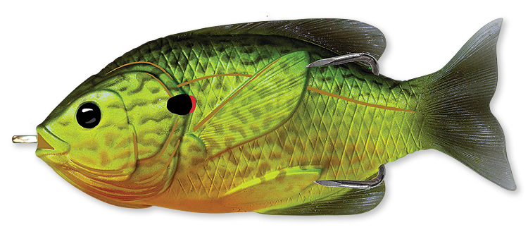 Livetarget Hollow Body Sunfish 3" frog Olive Bluegill