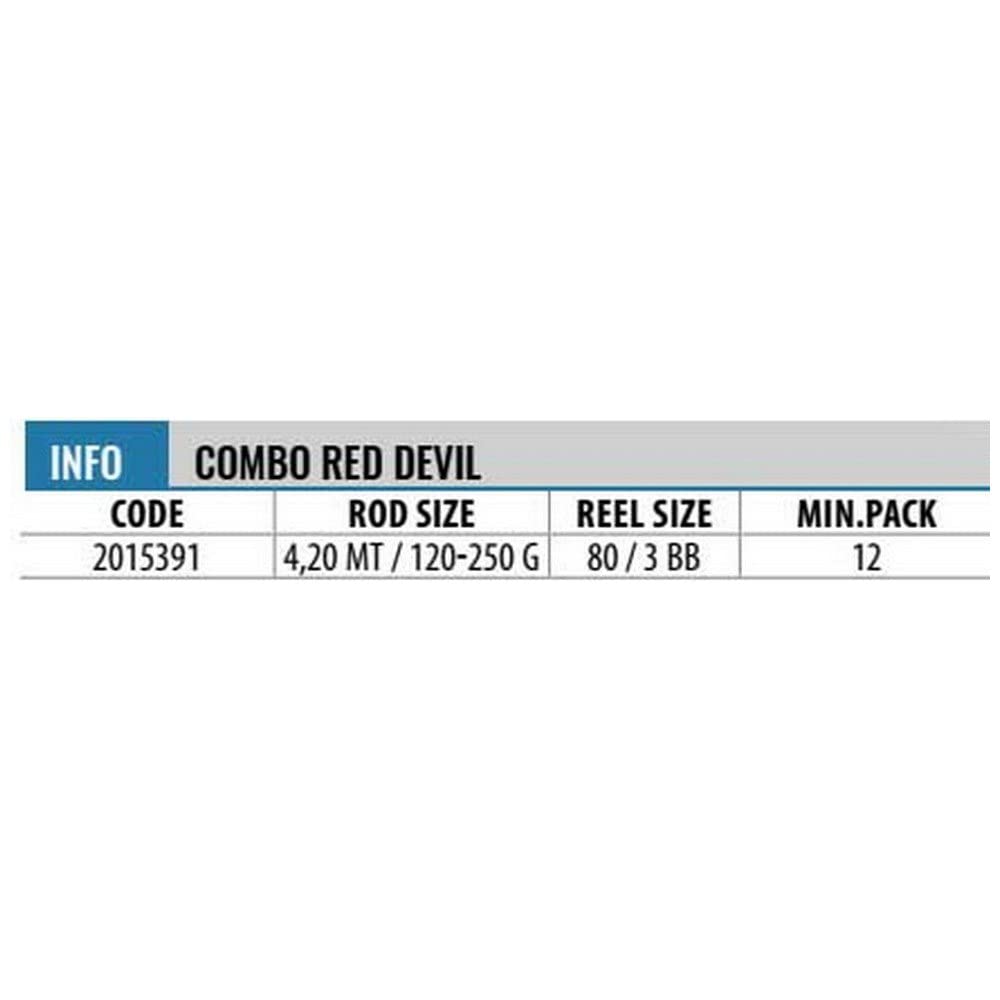 Lineaeffe Red Devil Combo canna surfcasting 4,20m 120-250g