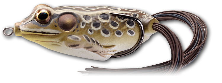Livetarget Hollow Body Frog esca rana 2 1/4" Green Yellow