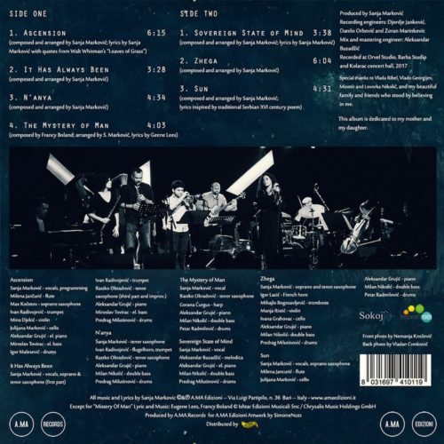 Albore AMLP001 Ascension vinile LP Sanja Markovic jazz vocale