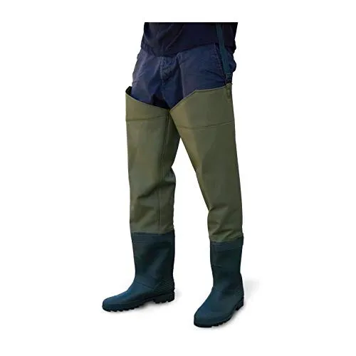 Lineaeffe Waders taglia 43 stivale coscia impermeabile