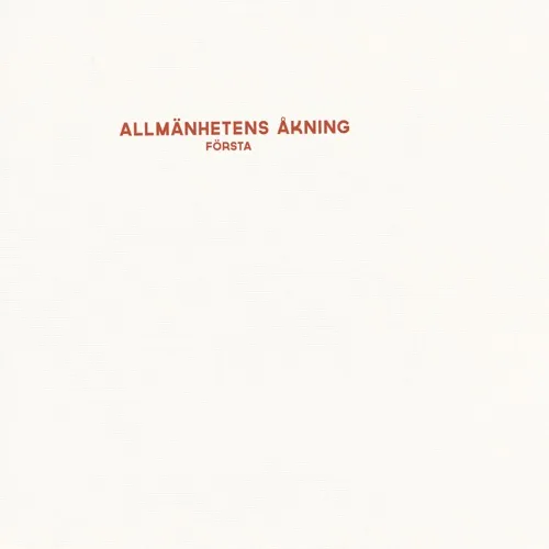 Albore FYR 040 Första LP vinile Allmänhetens Aknings