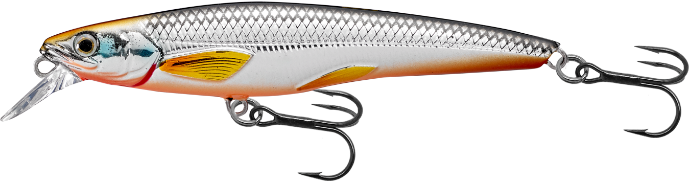 Livetarget Rainbow Smelt Jerkbait esca 3 5/8" Silver Blue