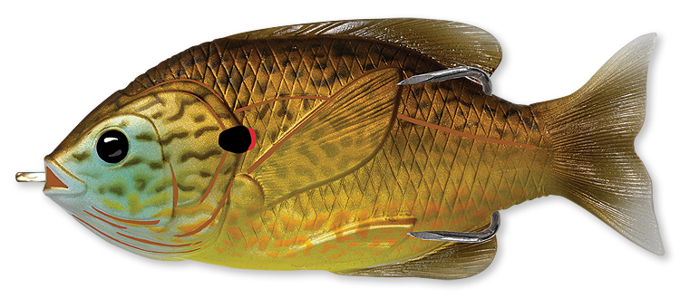 Livetarget Hollow Body Sunfish 3" frog Olive Bluegill