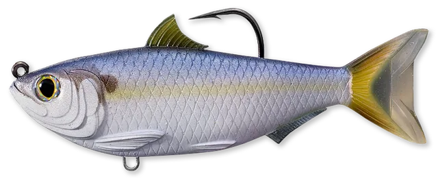 Livetarget Threadfin Shad Swimbait esca 3 1/2" Green Bronze