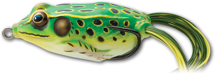 Livetarget Hollow Body Frog esca rana 2 1/4" Green Yellow