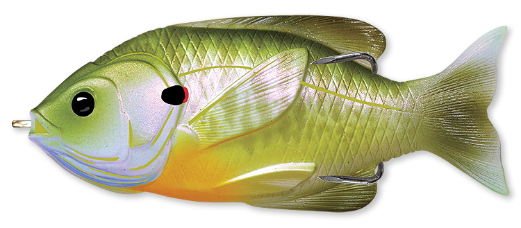 Livetarget Hollow Body Sunfish 3" frog Olive Bluegill