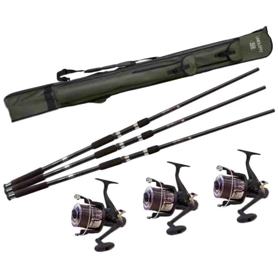 Lineaeffe Top Carp Combo 3 Canne Carpfishing + Mulinelli e Fodero