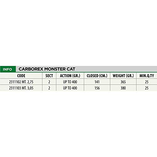 Linea Effe Carborex Monster Cat 3,05 m Canna Siluro 400 g