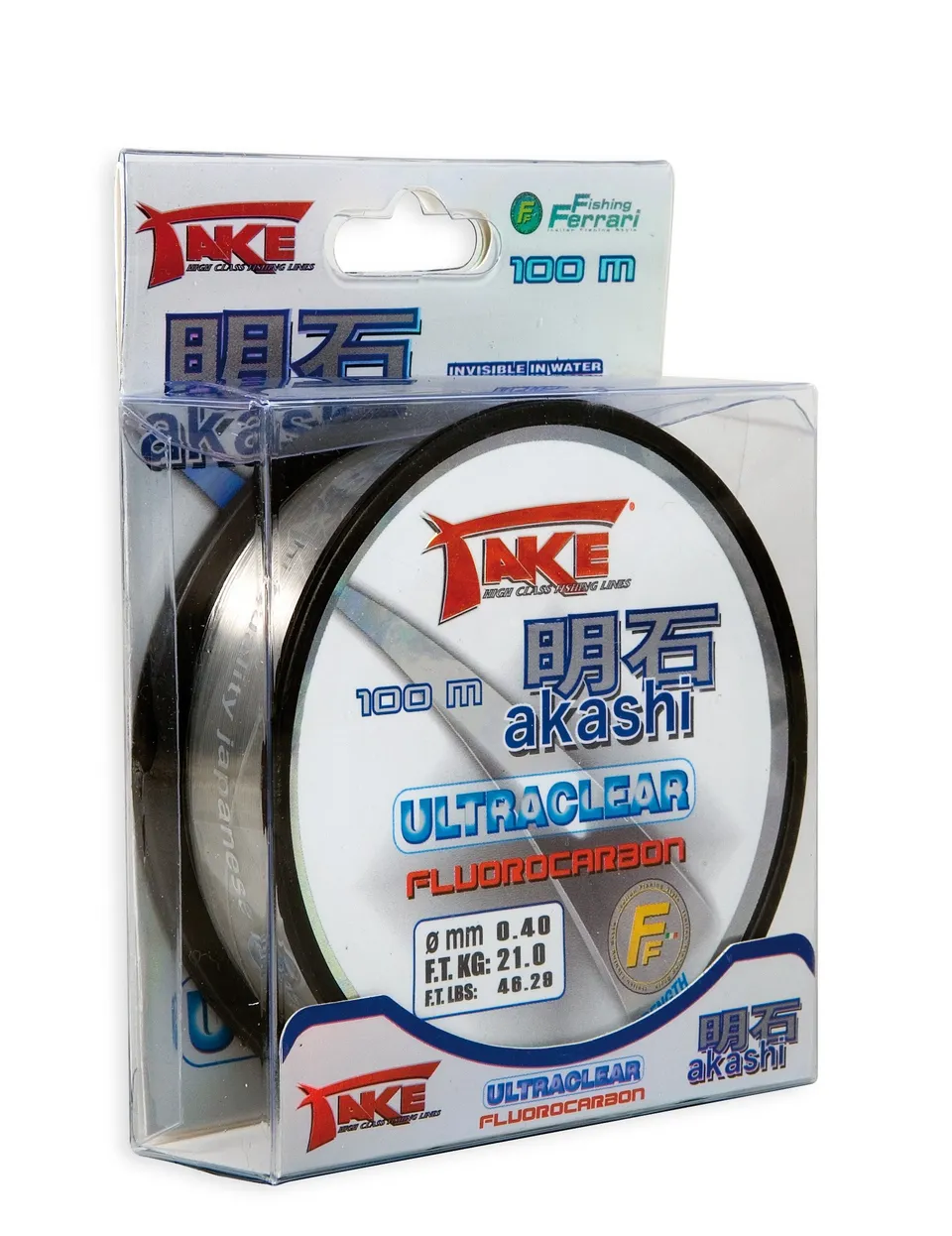 Linea Effe Take Akashi UltraClear Fluorocarbon 50 m 0,60 mm