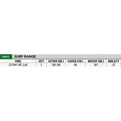 Lineaeffe Surf Range 3.60 m canna surfcasting 100-300 g