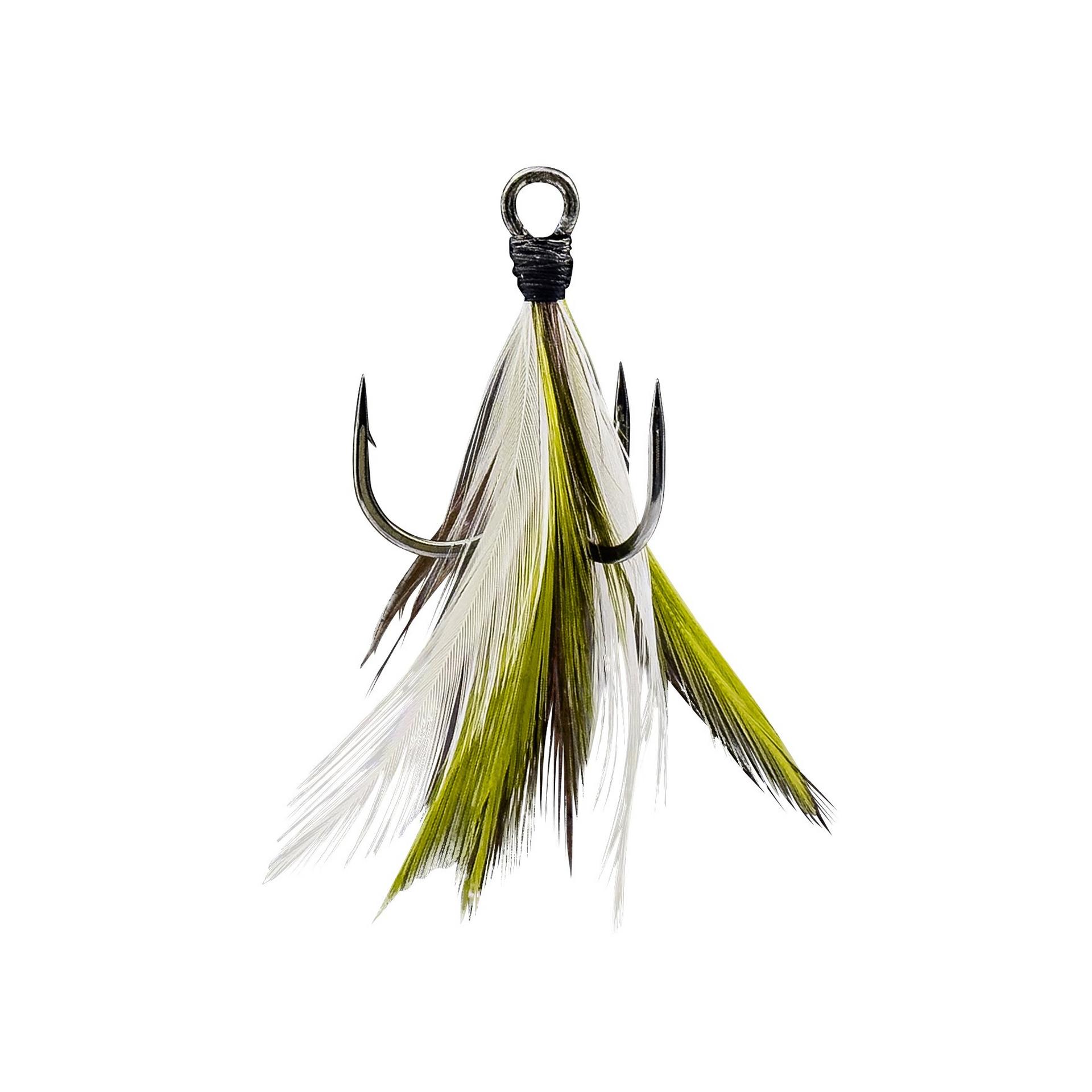 Savage Gear Weight Feathered Treble Hooks ancoretta Natural