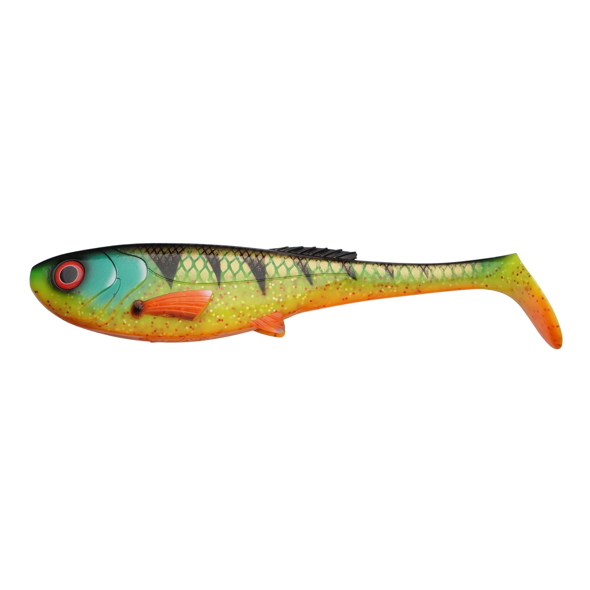 Abu Garcia Beast Slim Paddletail shad gomma Firetiger profondità