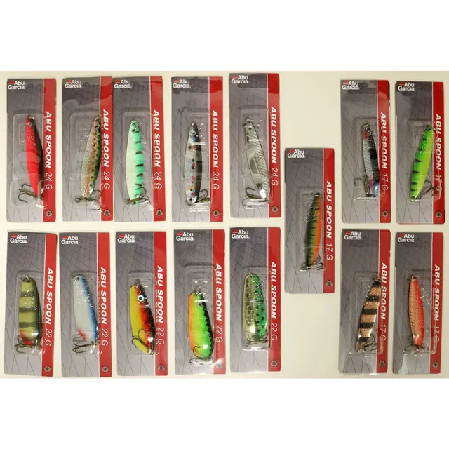 Abu Garcia Toby set cucchiaini Big Spoons assortiti trota