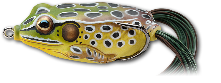 Livetarget Hollow Body Frog esca rana 2 1/4" Green Yellow