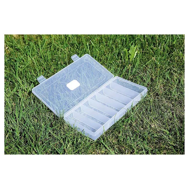 Linea Effe Scatola Pesca 7 Scomparti Plastica Trasparente