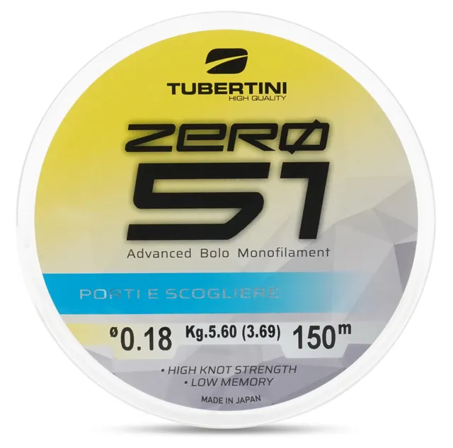 Tubertini 051 All Round Zero 51 monofilo 150 m 0,18 mm light blue