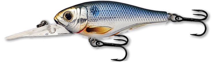 Livetarget Shad Crankbait crankbait 2 1/2" Silver Blue acqua dolce