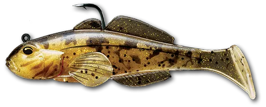Livetarget Goby Paddle Tail esca siliconica 3 1/4" Natural