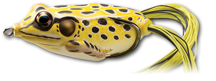 Livetarget Hollow Body Frog esca rana 2 1/4" Green Yellow