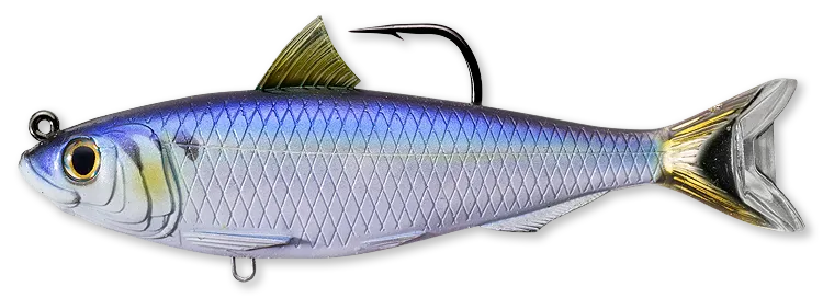 Livetarget Blueback Herring Swimbait esca 4 1/2" Blue Black