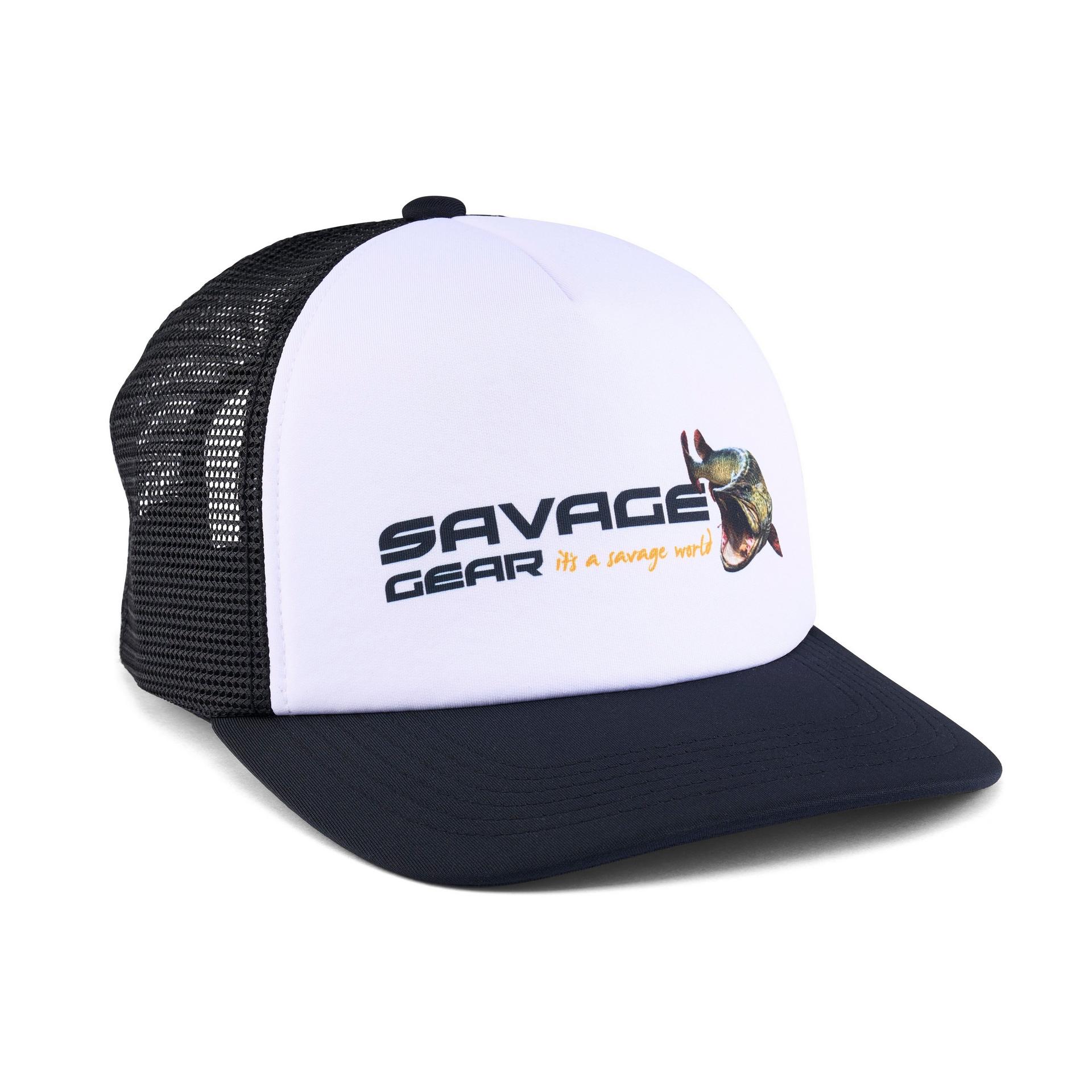 Savage Gear Orange LTD Musky Logo Foam Trucker cappello pesca