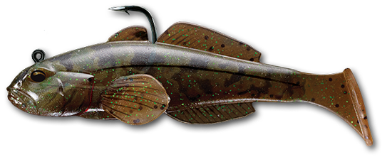 Livetarget Goby Paddle Tail esca siliconica 3 1/4" Natural