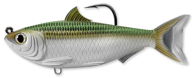 Livetarget Sardine Swimbait esca 3 1/2" Silver Green mare