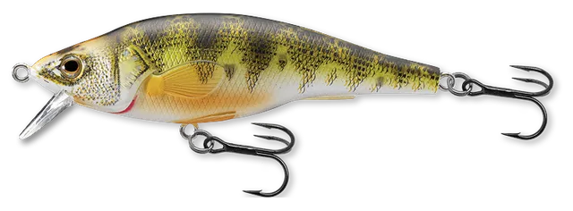 Livetarget Yellow Perch Jerkbait esca 2 7/8" Natural Matte