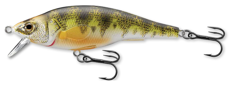 Livetarget Yellow Perch Jerkbait esca 2 7/8" Natural Matte