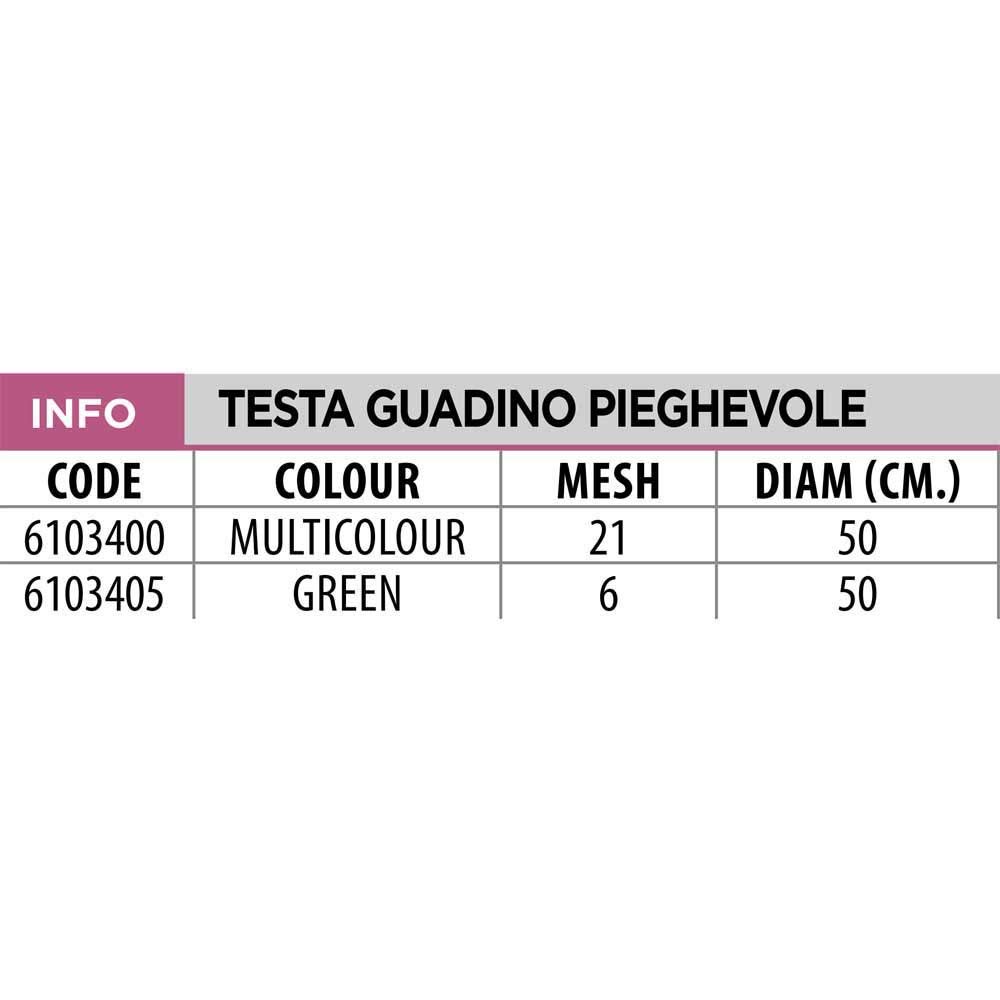Linea Effe Testa Guadino Pieghevole Green 50cm Rete Pesca