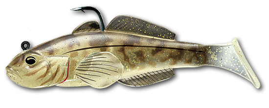 Livetarget Goby Paddle Tail esca siliconica 3 1/4" Natural
