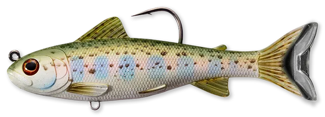 Livetarget Swimbaits Trout Parr swimbait 4" Gold Olive