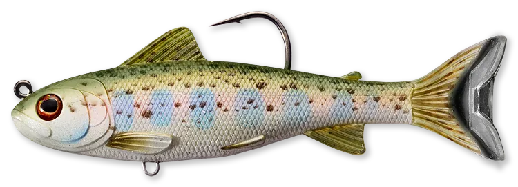 Livetarget Swimbaits Trout Parr swimbait 4" Gold Olive