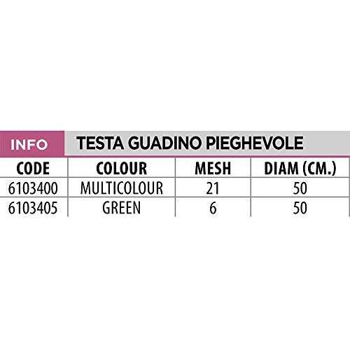 Linea Effe Testa Guadino Pieghevole Green 50cm Rete Pesca