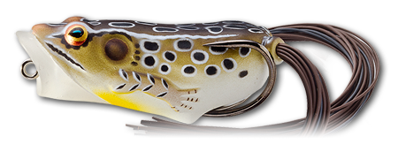 Livetarget Frog Popper rana 2" 3/8 oz Green Yellow superficie