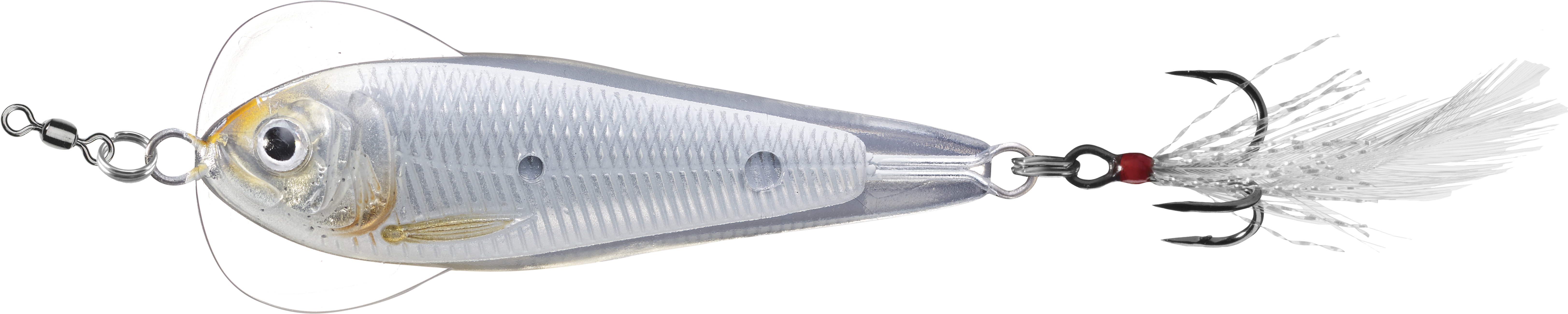 Livetarget Flutter Shad cucchiaino 1 3/4" Silver Pearl shad