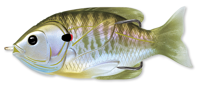 Livetarget Hollow Body Sunfish 3" frog Olive Bluegill