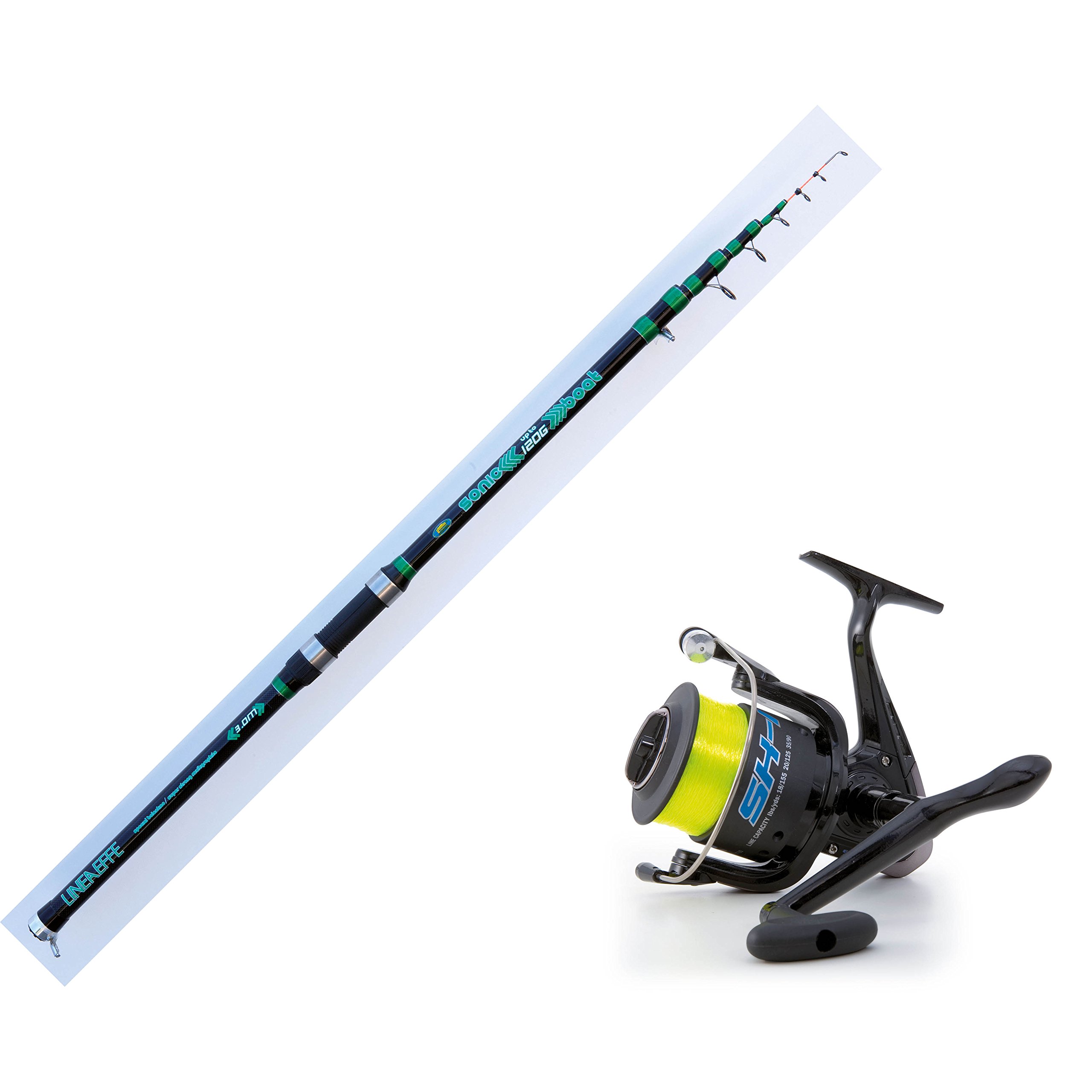 Linea Effe Sonic Boat 2.40 m fino 120 g Canna Barca Bolentino