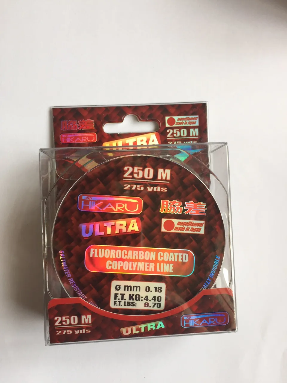 Linea Effe Hikaru Monofilo 0,18mm 250m Fluorocarbon