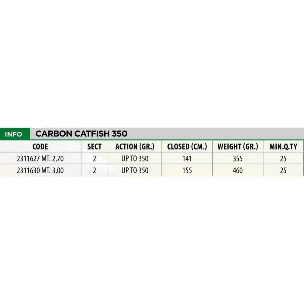 Lineaeffe Carbon Catfish 350 2.70 m 350 g canna siluro